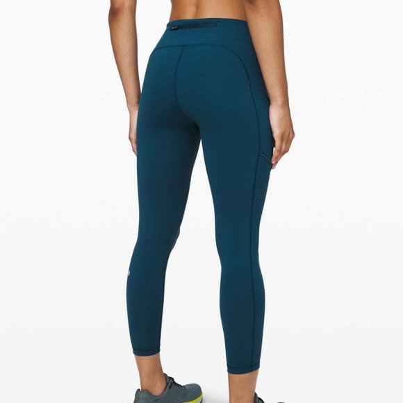 SALE!! Speed up 25 inch nocturnal teal lululemon size 6 - Picture 1 of 12